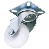 DRAPER 100mm Dia. Swivel Plate Fixing Nylon Wheel - S.W.L. 125Kg £12.69